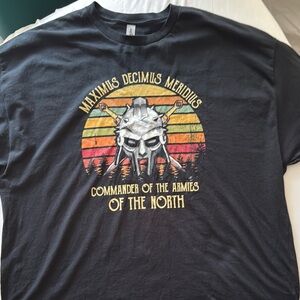 Black 3XL Tshirt MaximusDecimus Meridius Commander ofthe Armies of the North